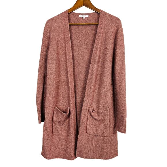 Madewell Alpaca Wool Blend Duster Cardigan Pink - XXS - Picture 1 of 4